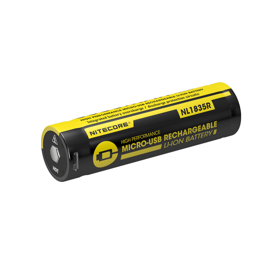 奈特科尔电池 NL1835R 18650 电池 - USB 充电口