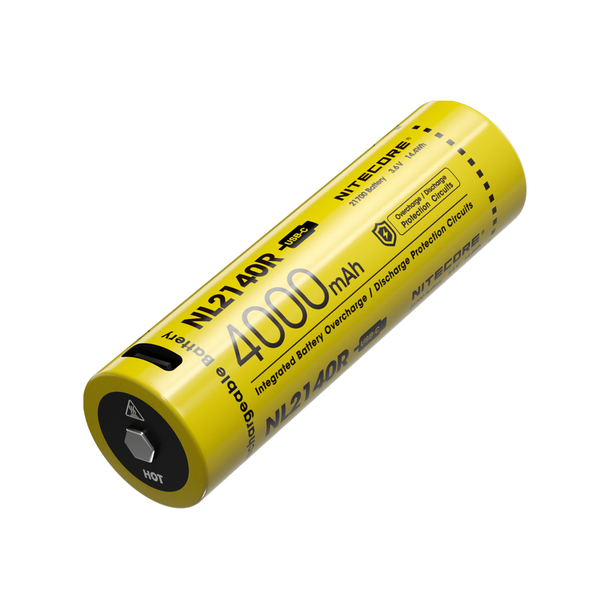 Nitecore Battery NL2140R 21700 with USB-C Charge Port