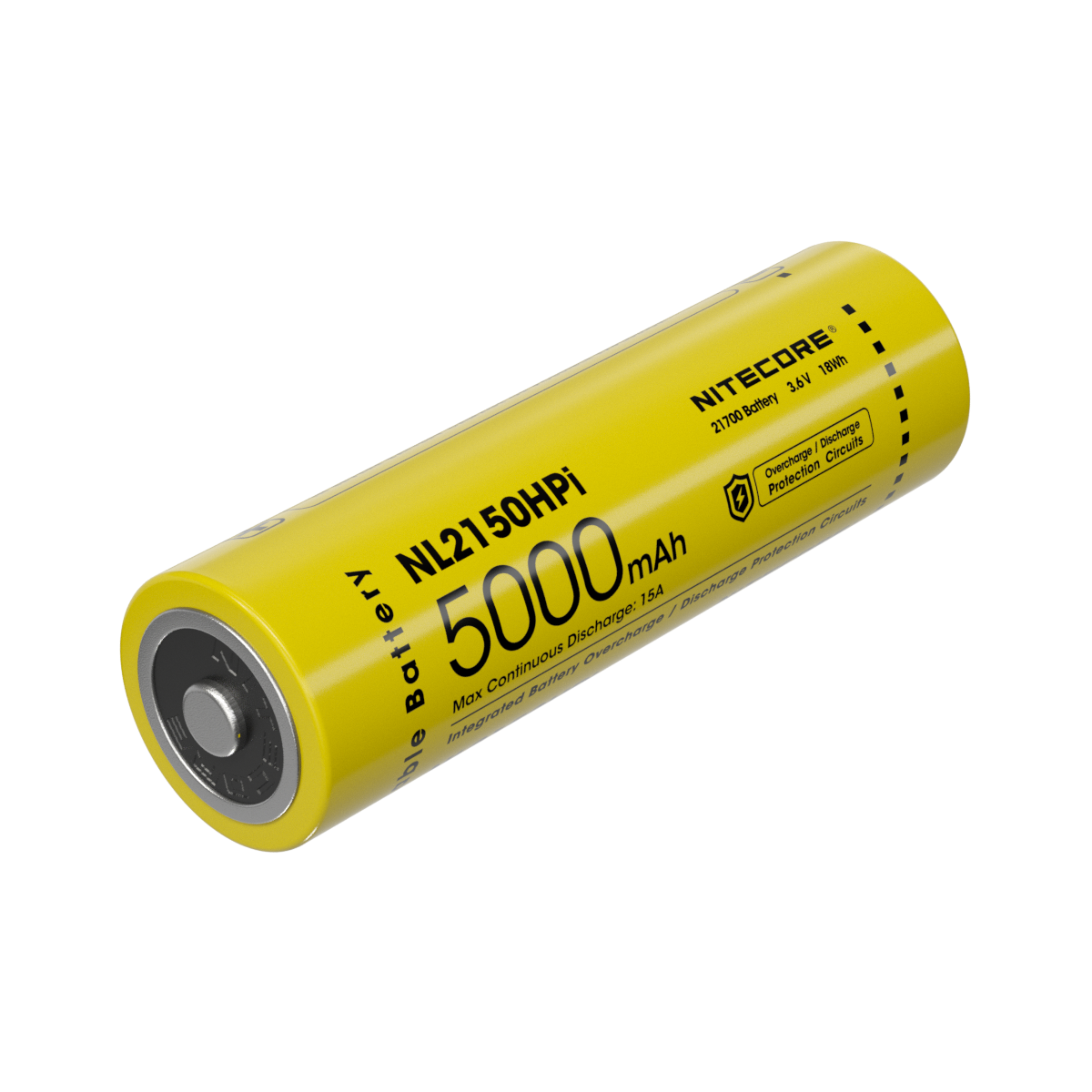 奈特科尔电池 NL2150HPi 5000mAh 可充电 21700 电池