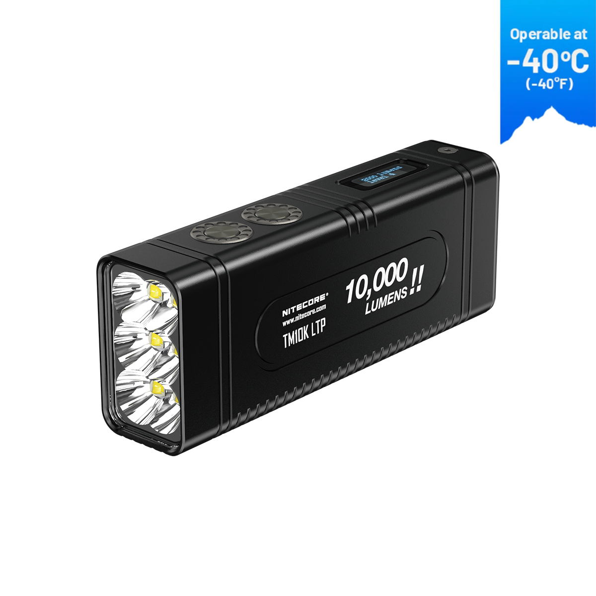 Nitecore TM10K LTP Flashlight 10,000 Lumen Burst Rechargeable Flashlight