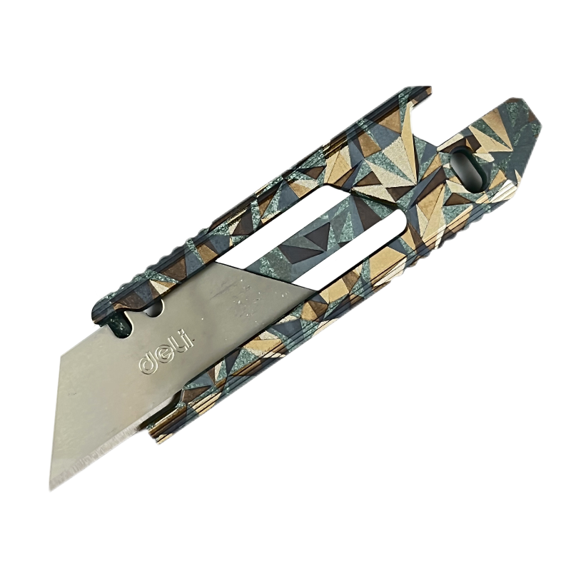 SnakeSword Honey Badger II Titanium Alloy Utility Knife Diamond camouflage anodized