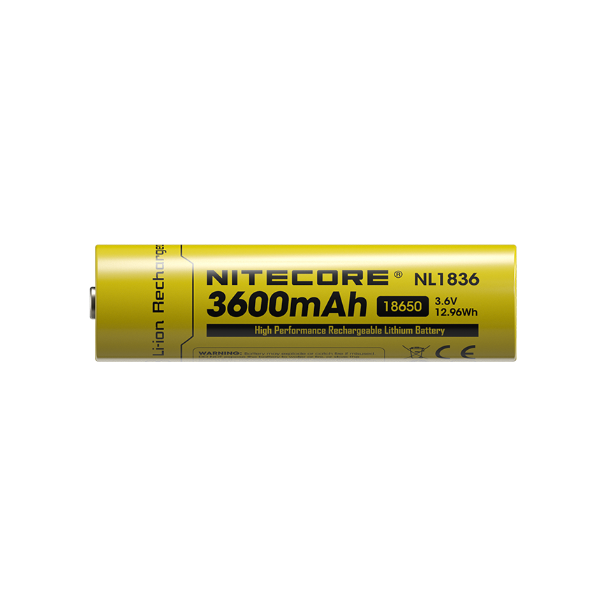 Nitecore Battery NL1836 3600mAh 3.6V Battery 18650 Li-ion Battery