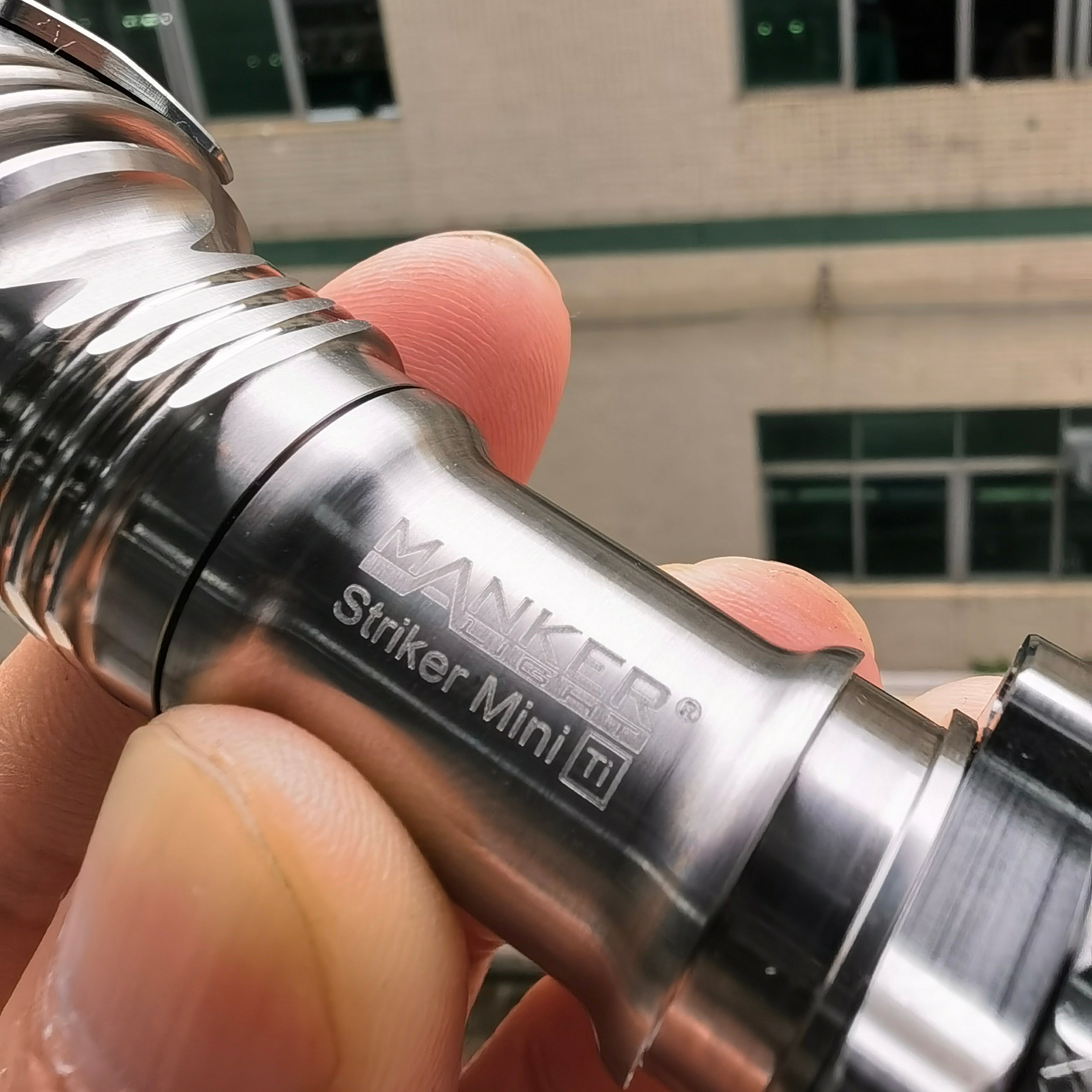 Manker Flashlight Titanium Striker Mini Pocket EDC Flashlight & Tactical Flashlight