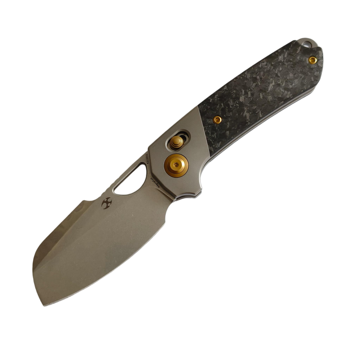 Kansept Nahual K2125V2 Magnacut Blade Titanium Shred Carbon Fiber Handle Crossbar Lock