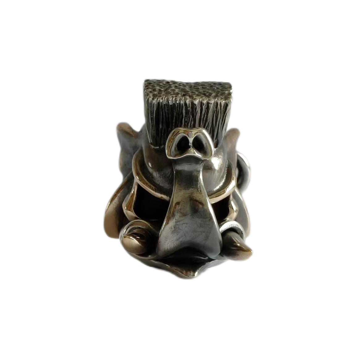 Cpprhd Elephant Bead Brass Silver Custom Knife lanyard bead