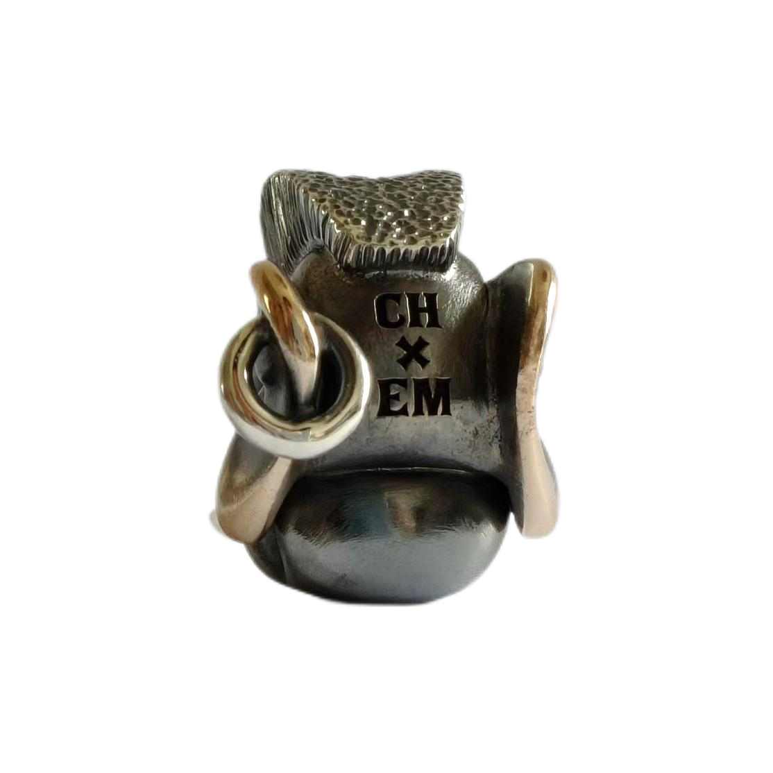 Cpprhd Elephant Bead Brass Silver Custom Knife lanyard bead