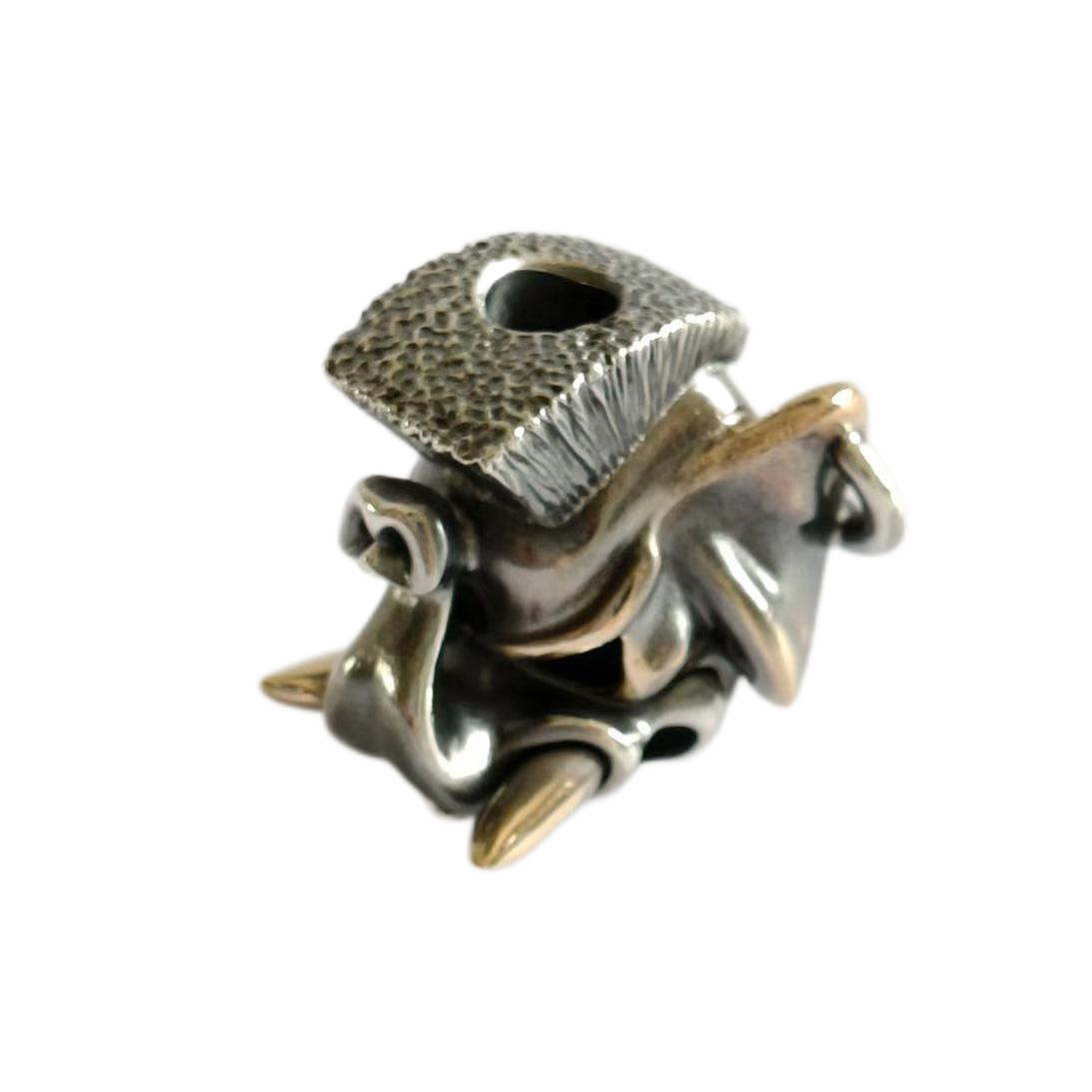 Cpprhd Elephant Bead Brass Silver Custom Knife lanyard bead