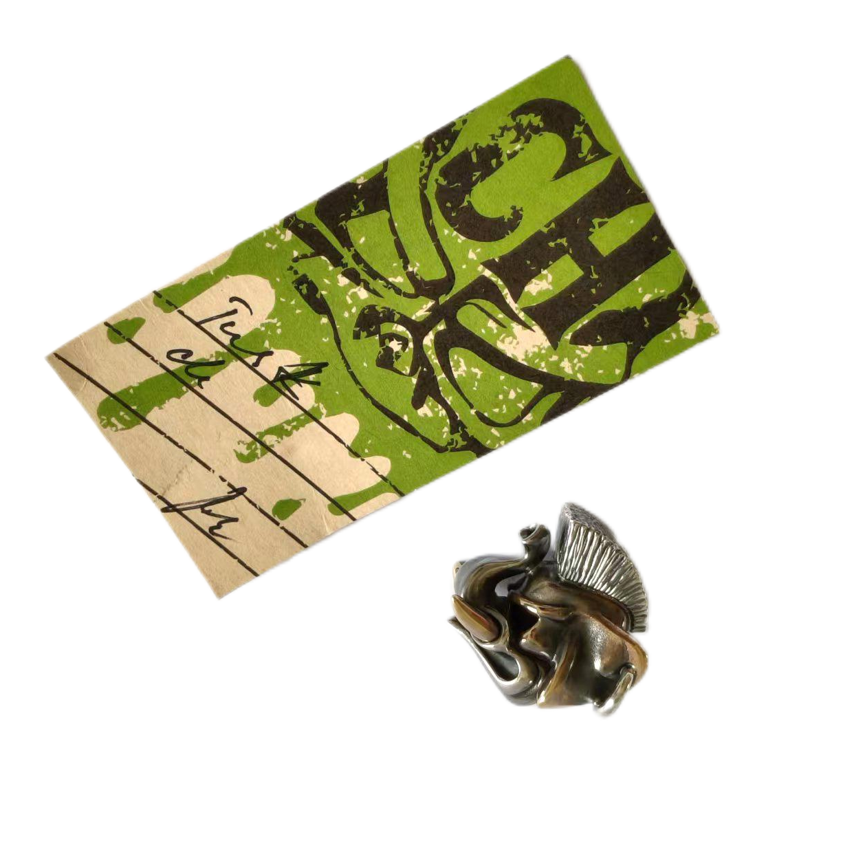 Cpprhd Elephant Bead Brass Silver Custom Knife lanyard bead