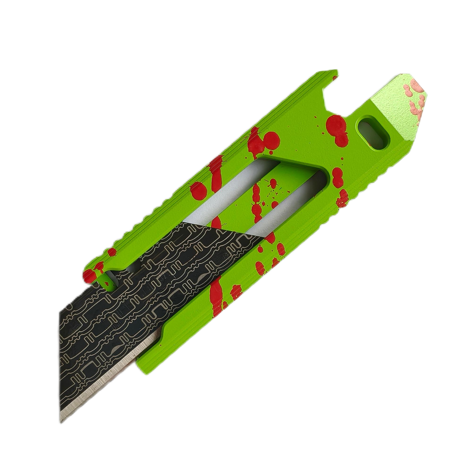 SnakeSword Honey Badger II Titanium Alloy Utility Knife Cerakote Limied Zombie Color