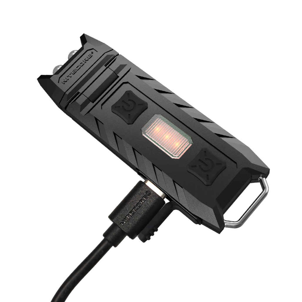 Nitecore Thumb Leo 45 Lumen Clip on Rechargeable Flashlight, UV & Red and Blue