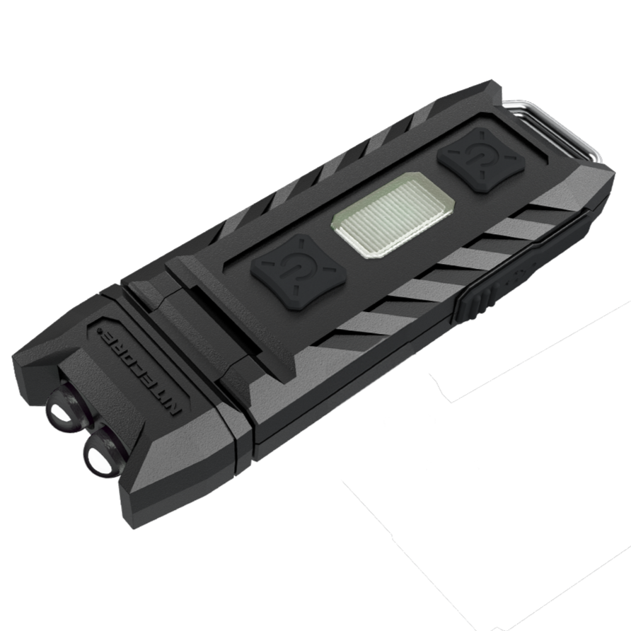 Nitecore Thumb Leo 45 Lumen Clip on Rechargeable Flashlight, UV & Red and Blue