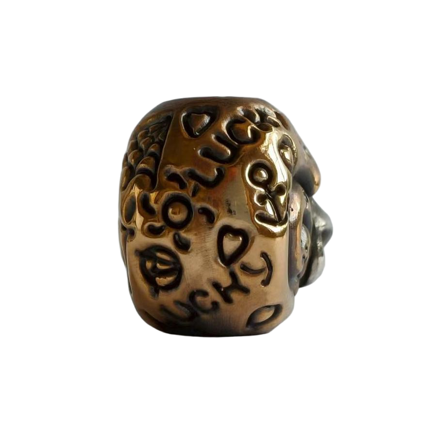 Phase Objects Snail Bead Brass Silver Custom Knife lanyard bead Handmake
