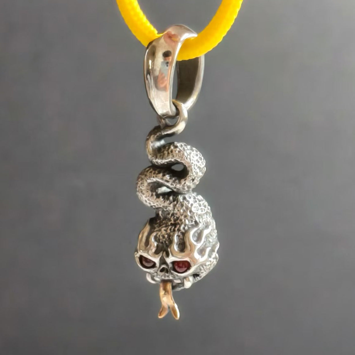 Phase Objects Custom Snake Pendant Sliver Handmake