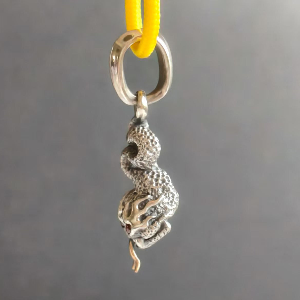 Phase Objects Custom Snake Pendant Sliver Handmake