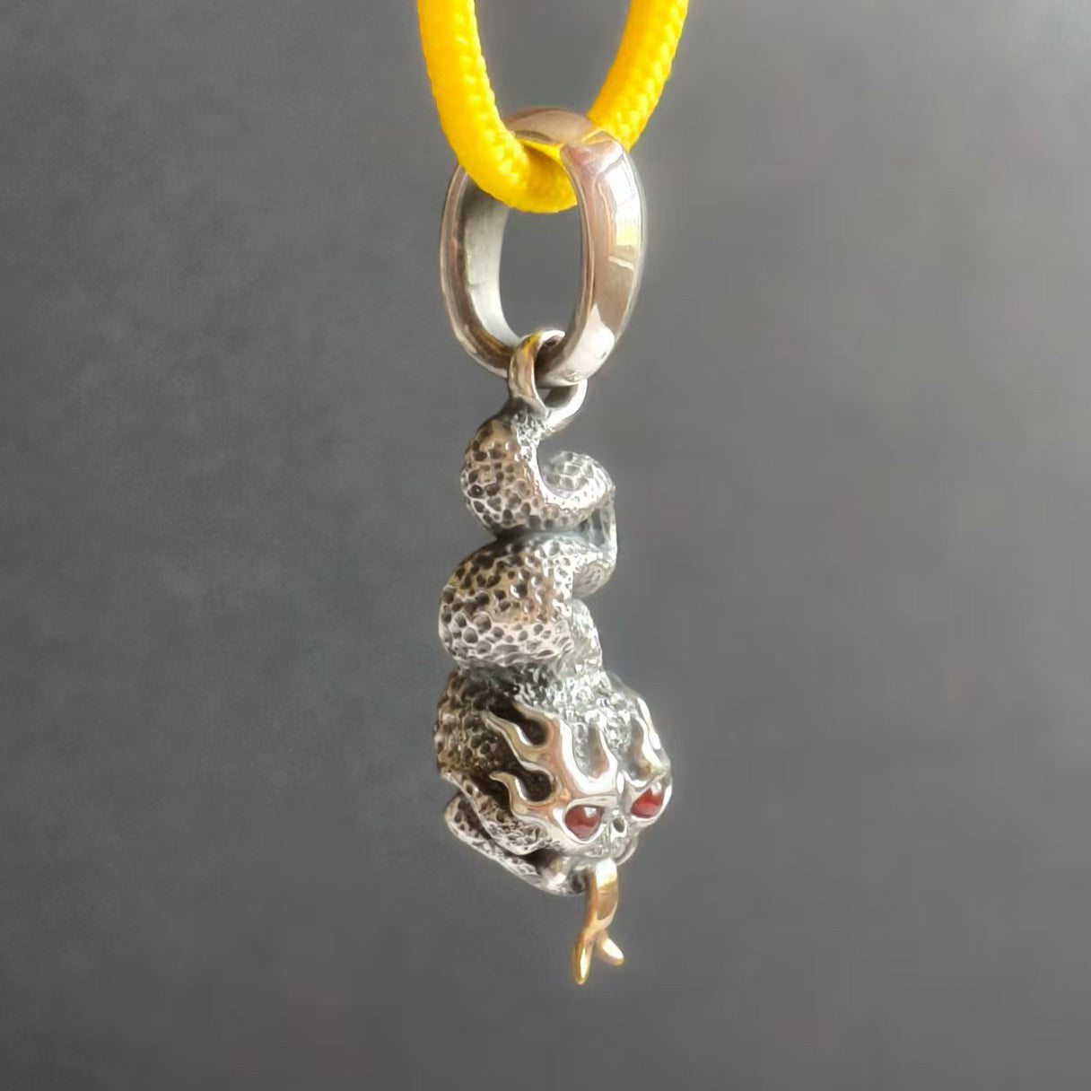 Phase Objects Custom Snake Pendant Sliver Handmake