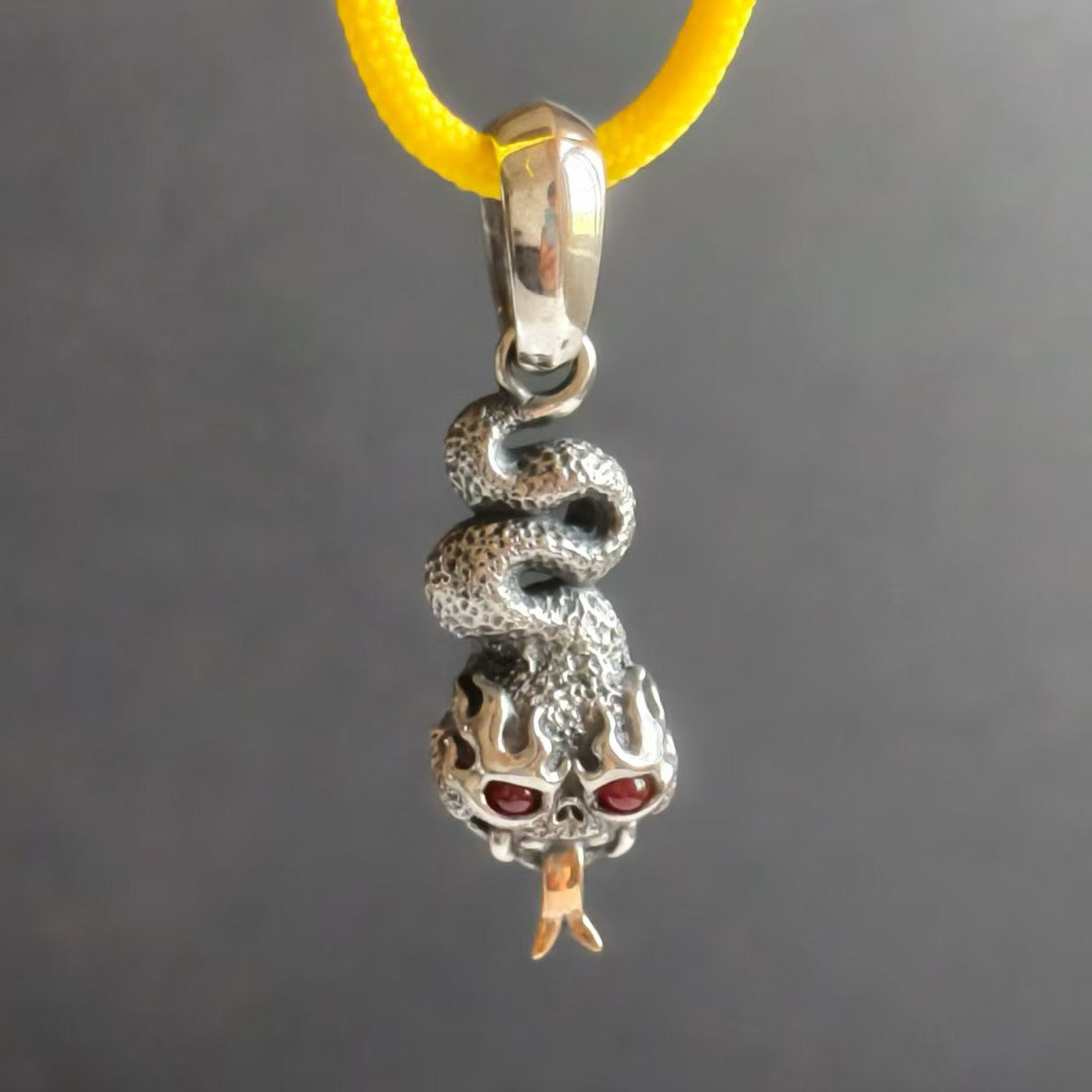 Phase Objects Custom Snake Pendant Sliver Handmake