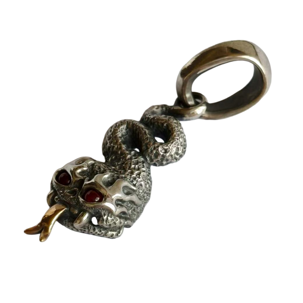 Phase Objects Custom Snake Pendant Sliver Handmake