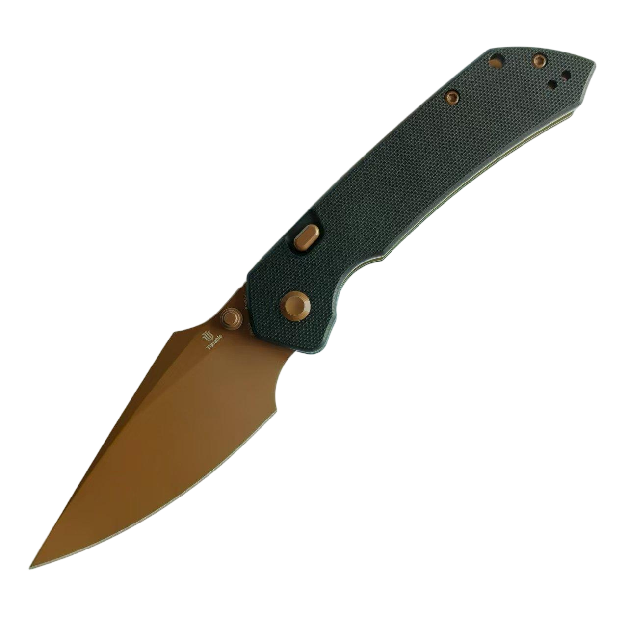 Tenable knives Fenrir B1034H3 Nitro-V Blade Black G10 Handle Top Liner Lock Folding Knife