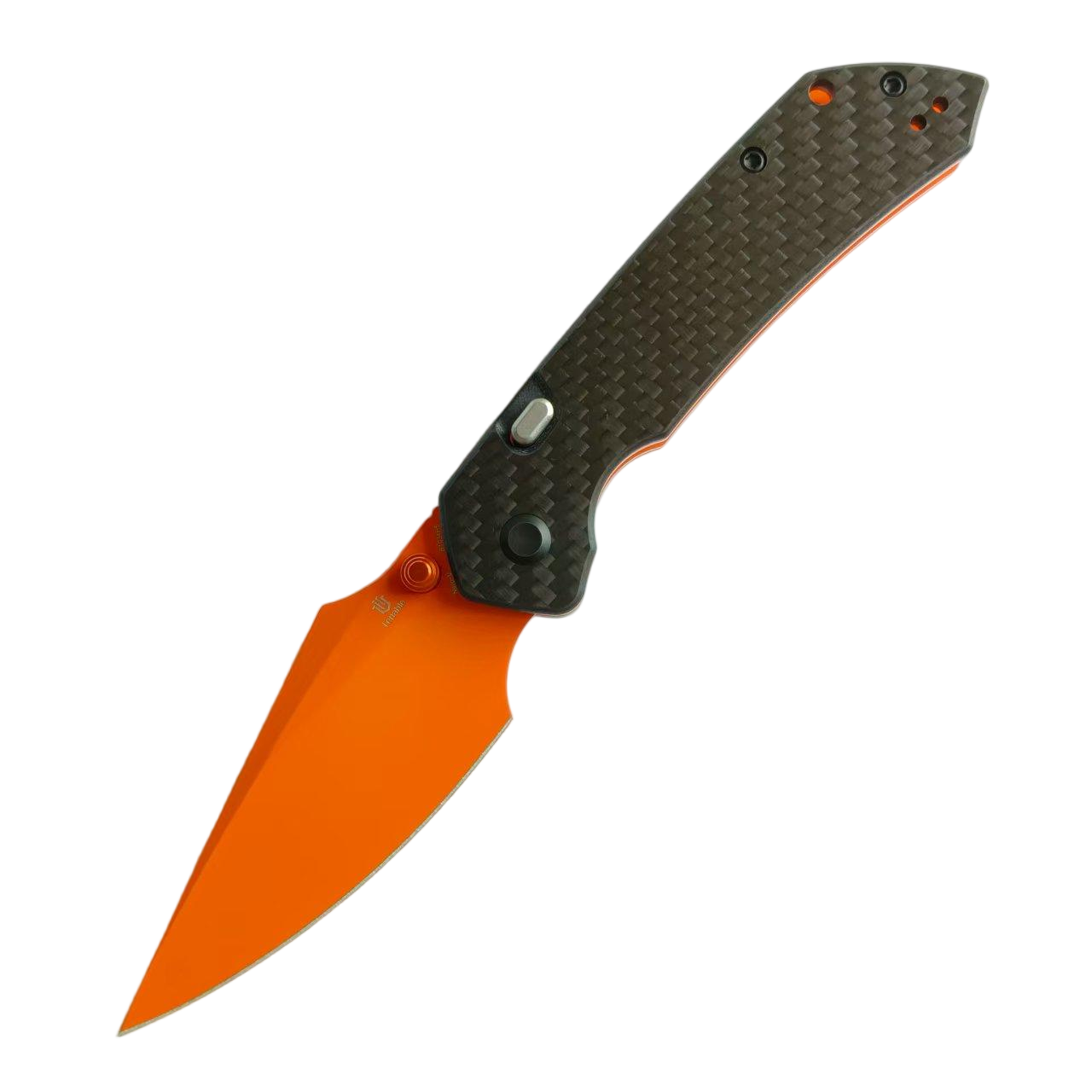 Tenable knives Fenrir B1034H5 Nitro-V Blade Twill Carbon Fiber Handle Top Liner Lock Folding Knife