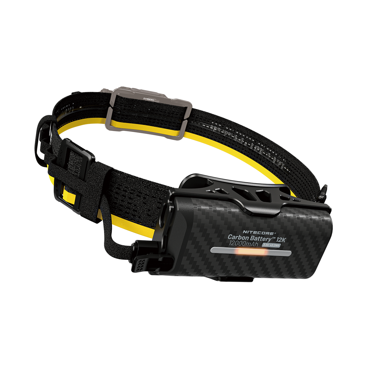 Nitecore CARBO12K Carbon Battery  Extended Headlamp Runtime Kit for NU45, NU53, HC65 UHE, and More