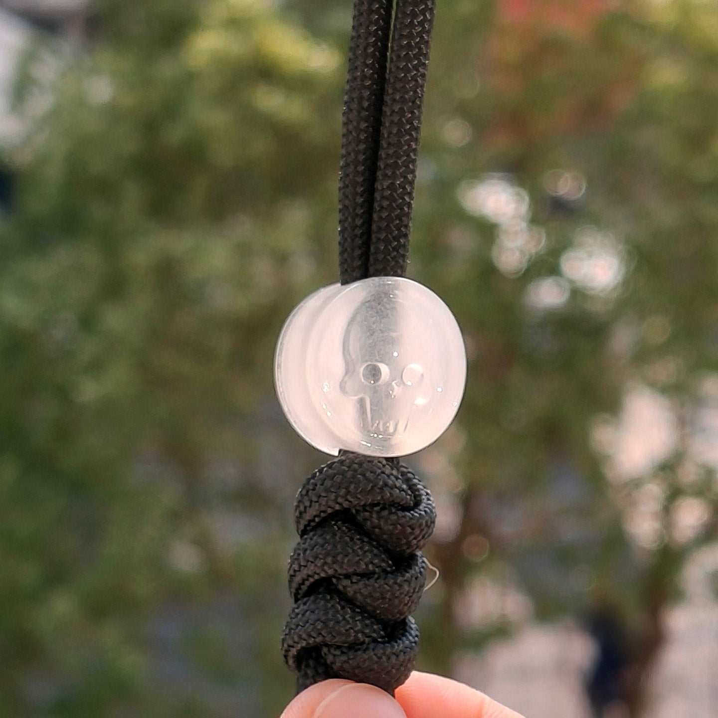 SnakeSword Resin Lanyard Beads Luminous Resin Skull Knife Pendant 3 PCS