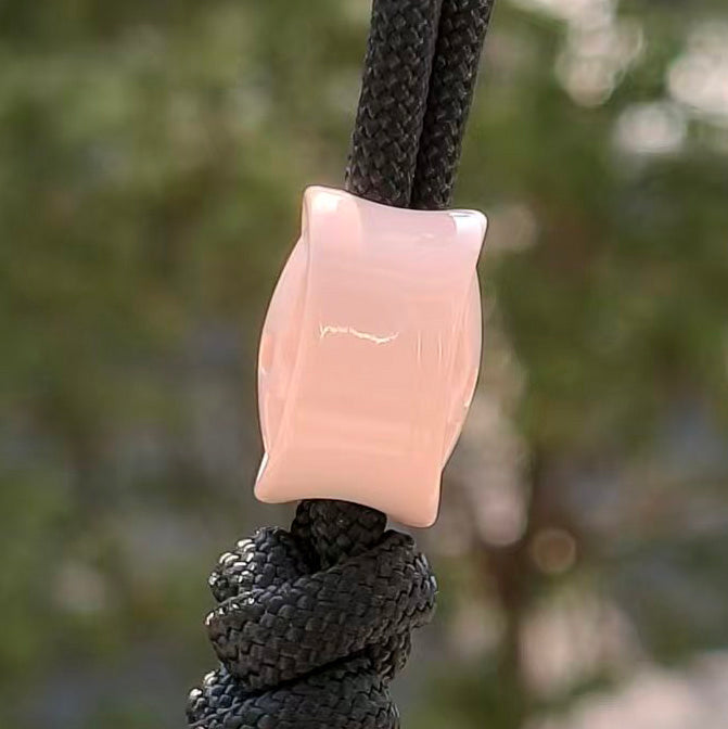 SnakeSword Resin Lanyard Beads Light Pink Resin Skull Knives Beads 3 PCS