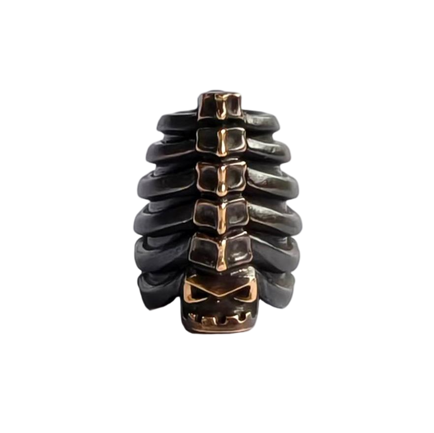 Apeshkov Ribs Copper Custom Knife lanyard bead Handmake