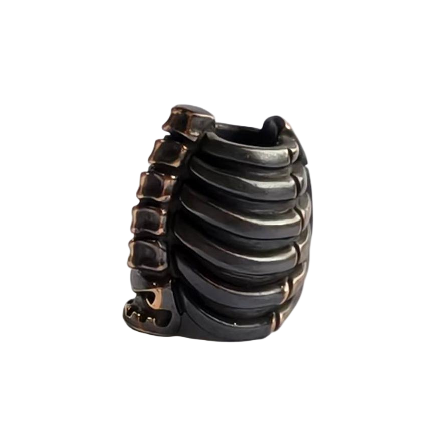 Apeshkov Ribs Copper Custom Knife lanyard bead Handmake