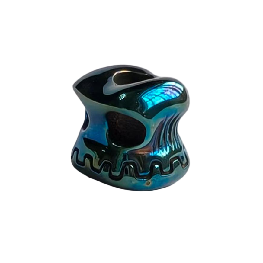 Apeshkov Beads MOSOL Cobalt Custom Knife lanyard bead Handmake