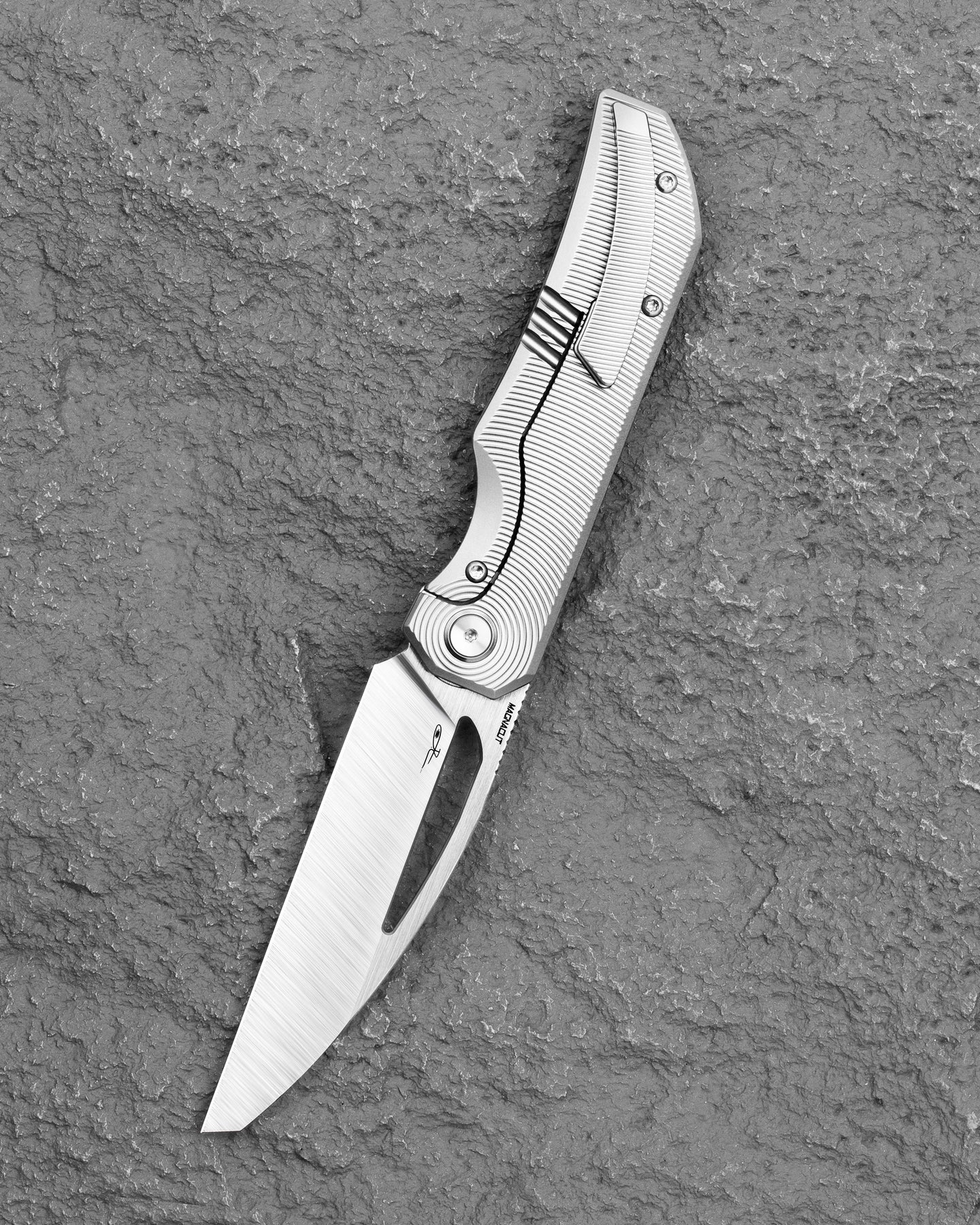 Bestech Taipan BT2503C MagnaCut Blade Titanium Handle Frame Lock Folding Knife
