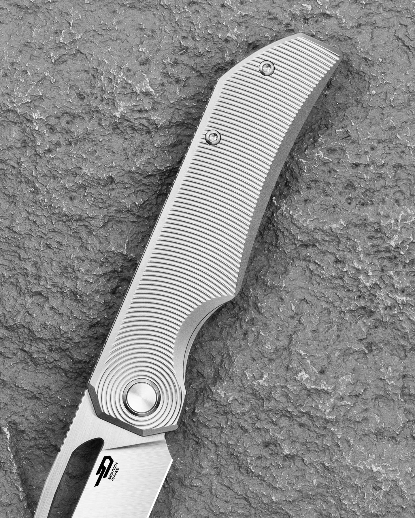 Bestech Taipan BT2503C MagnaCut Blade Titanium Handle Frame Lock Folding Knife