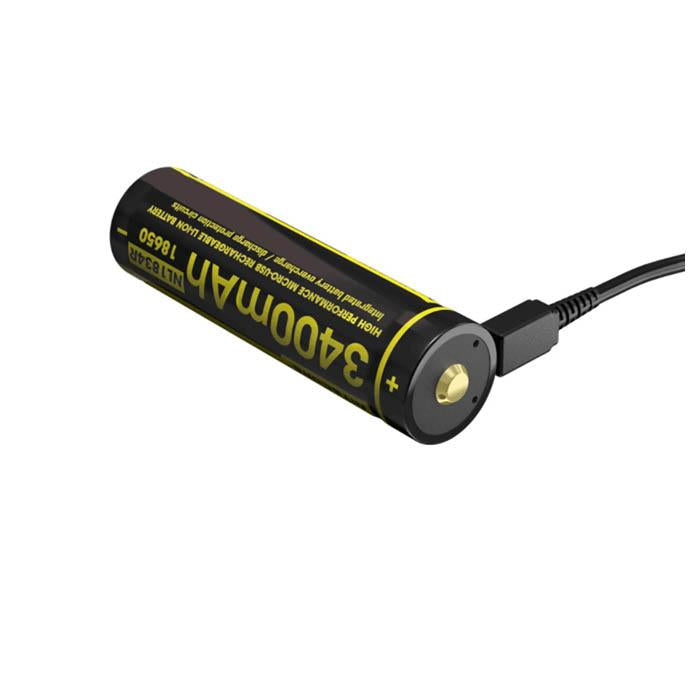 Nitecore Battery NL1834R 3400mAh USB Rechargeable 18650 Battery