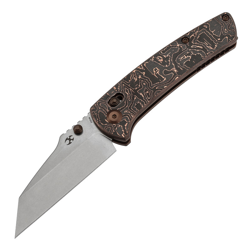 Kansept Main Street K1015V3 CPM-S35VN Blade G10 with Copper Foil Handle Crossbar Lock Folding Knife