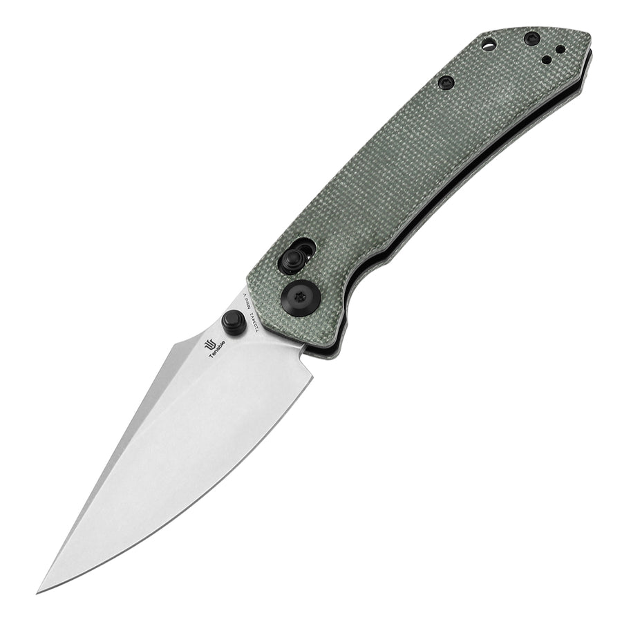 Tenable Fenrir T1034V1 Nitro-V Blade Micarta Handle Cross Bar Lock
