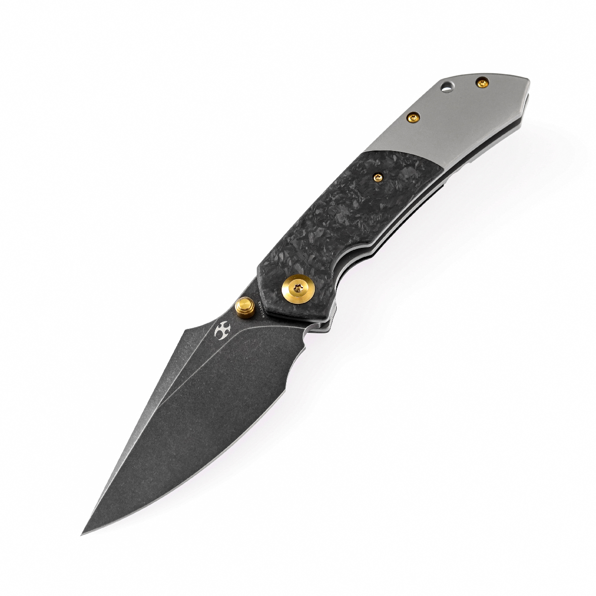 Kansept Fenrir K1034A1 Flipper Knife CPM-S35VN Blade Carbon Fiber Titanium Handle