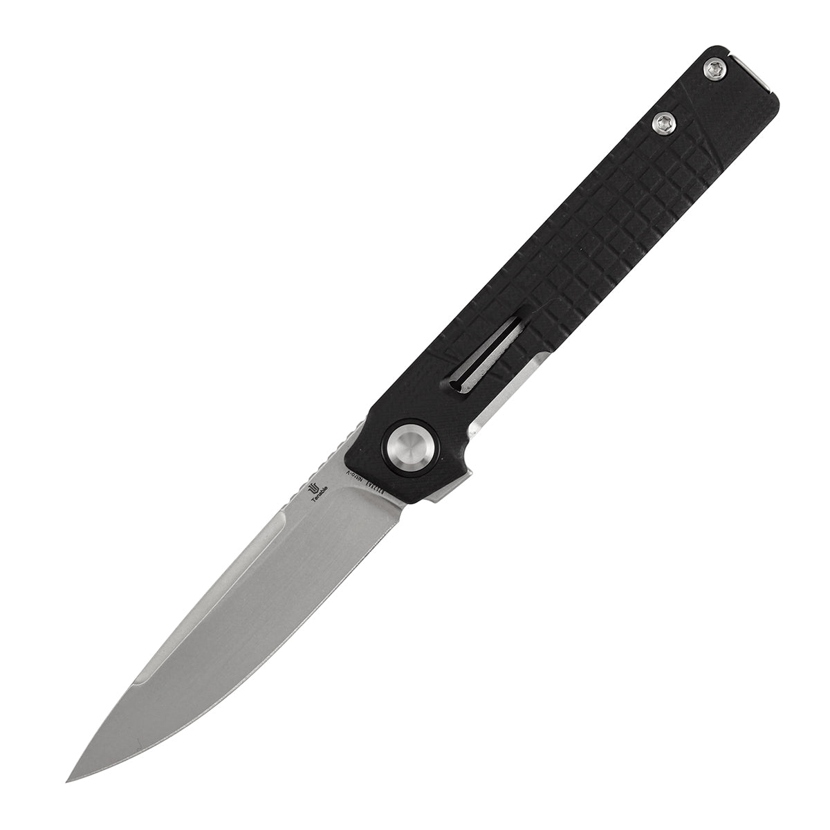 Tenable Kitpu B2123A3 Stonewashed Nitro-V Blade Black G10 Handle Liner Lock Folding Knife