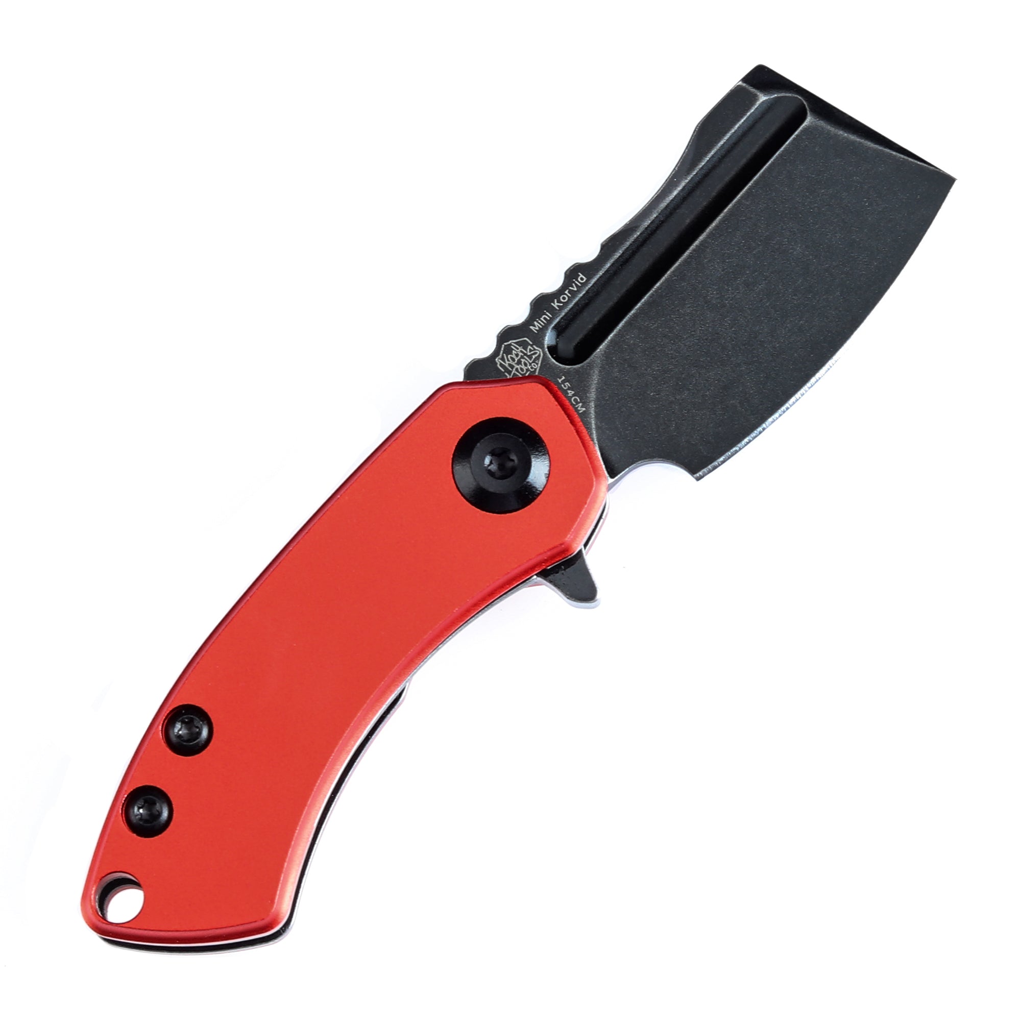 Kansept Mini Korvid Flipper Knife T3030P3 154CM Blade Aluminum Handle