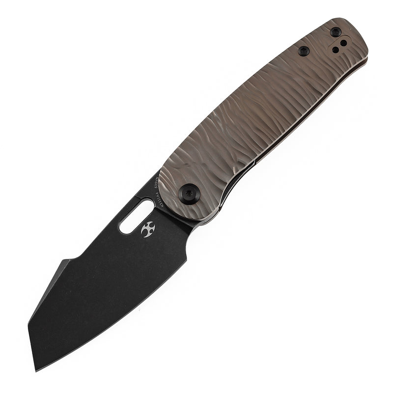 Kansept Orlok K2111A4 CPM-S35VN Blade Titanium Handle Nested Liner Lock Folding Knives