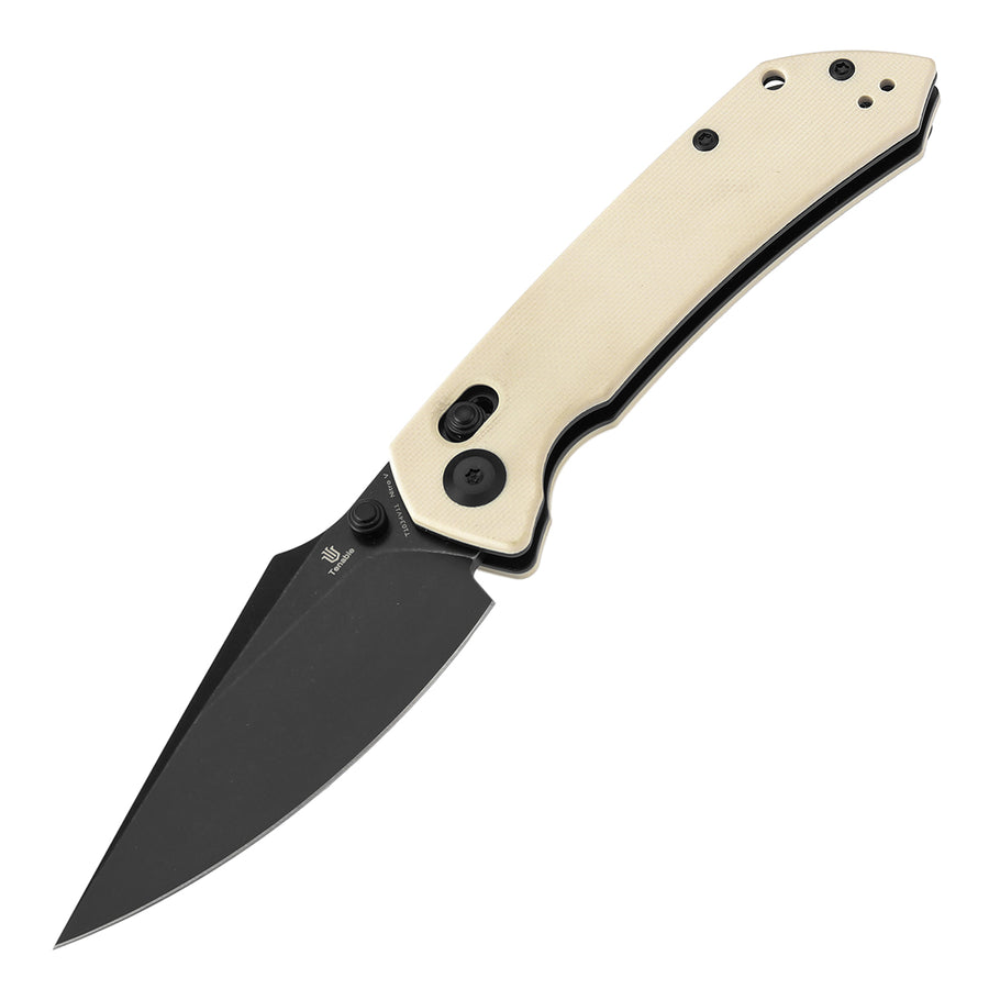 Tenable Fenrir T1034V11 Nitro-V Blade White G10 Handle Cross Bar Lock Folding Knife
