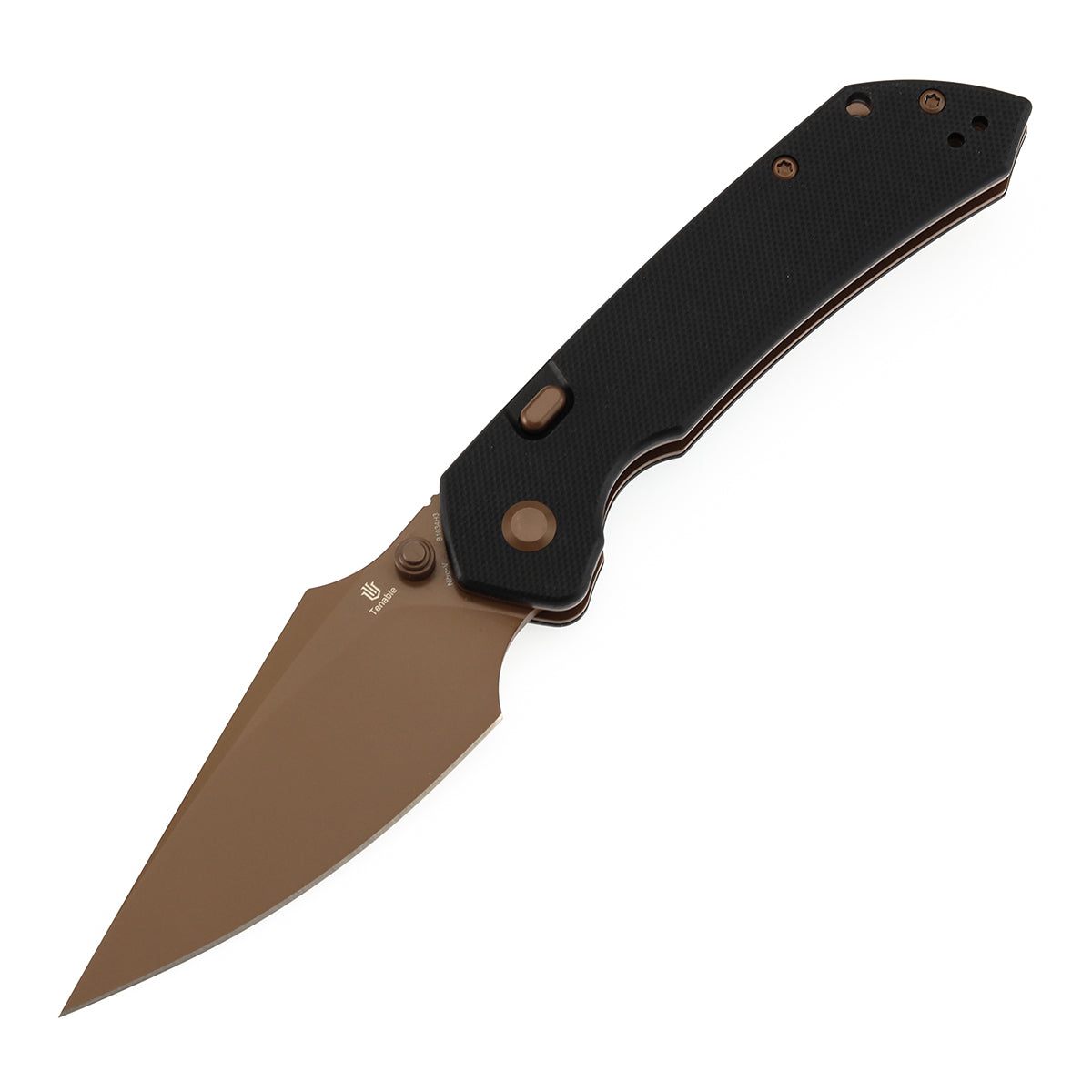 Tenable Fenrir B1034H3 Nitro-V Blade Black G10 Handle Top Liner Lock Folding Knife