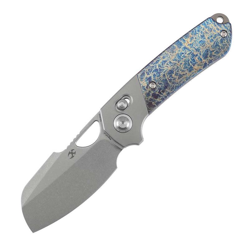 Kansept Nahual K2125V5 Magnacut Blade Titanium Handle Crossbar Lock Folding Knife
