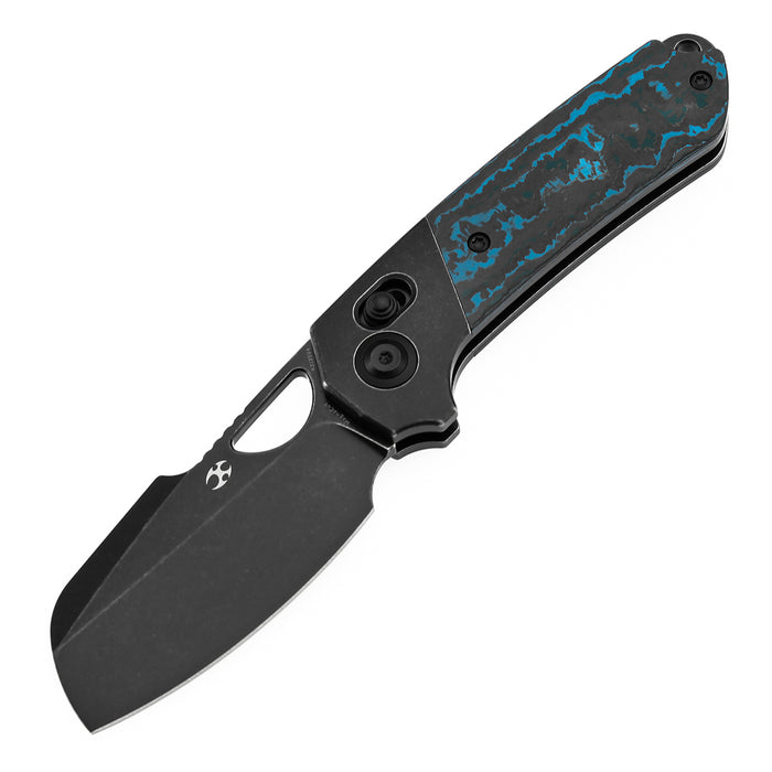 Kansept Nahual K2125V4 Blackwash Magnacut Blade Blackwash Titanium Arctic Storm Fatcarbon Handle Crossbar Lock