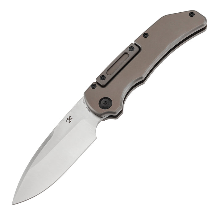 KANSEPT Hazard K1104H4 CPM-S35VN Blade Bronze Anodized and Stonewashed Titanium Handle Bali Lock Knife