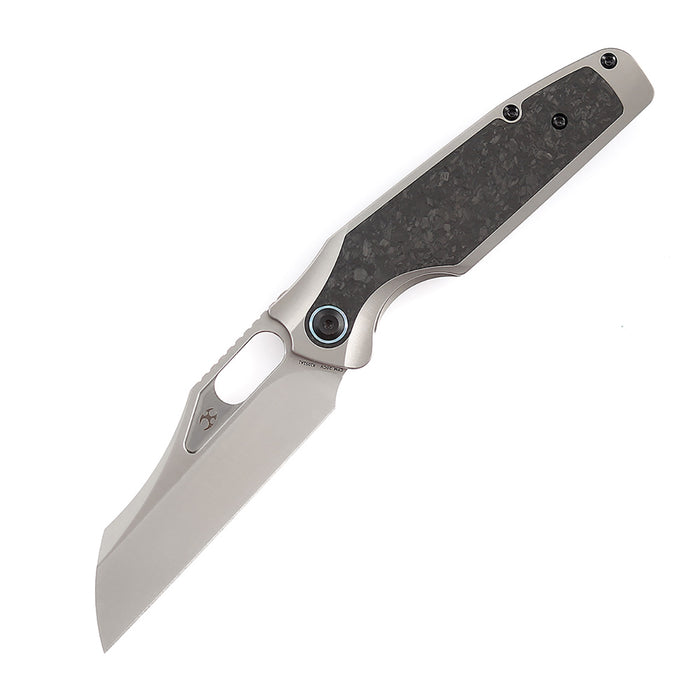 Kansept Tuckamore K1052A1 Folding Knife CPM-20CV Blade Titanium + Carbon Fiber Handle Frame Lock