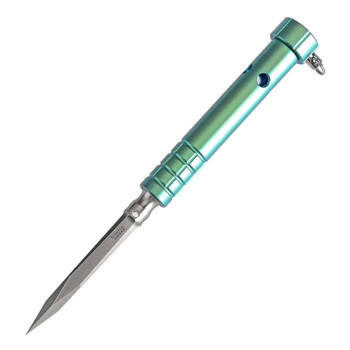 Kansept Stiletto G005A4 5CR13 Steel & Green Anodized Titanium EDC Tool  Ice Pick