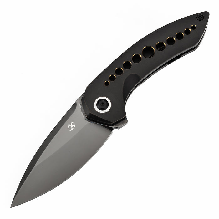 Kansept Knives ODD 21 K1077A6 CPM20CV Blade Titanium with Bronze Anodized Holes Handale Frame Lock