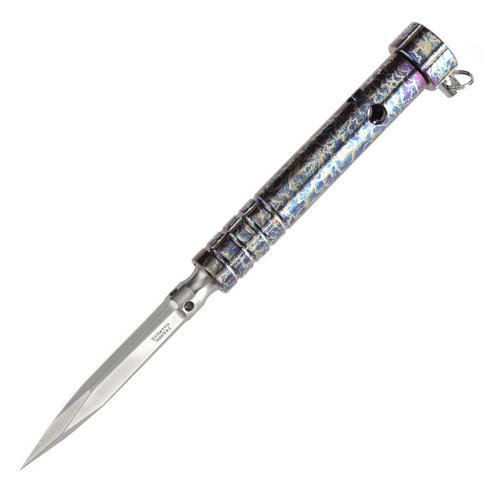 Kansept Stiletto G005A1 5CR13 Steel & Titanium with Lightning Strike Finish EDC Tool