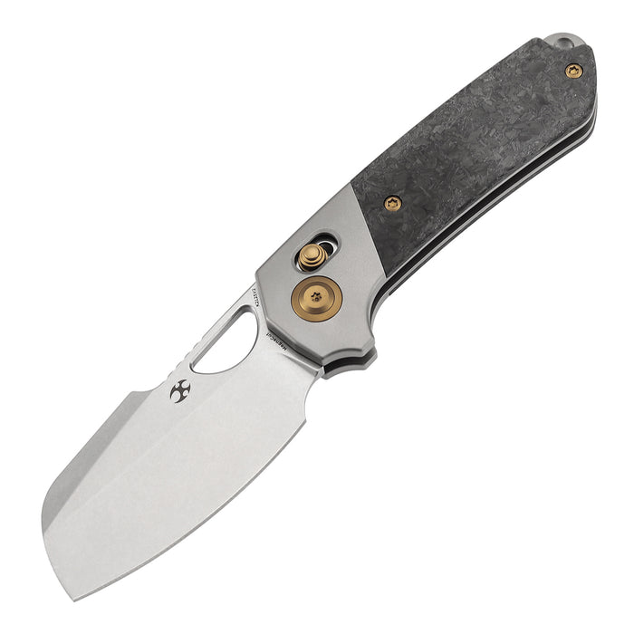 Kansept Nahual K2125V2 Magnacut Blade Titanium Shred Carbon Fiber Handle Crossbar Lock