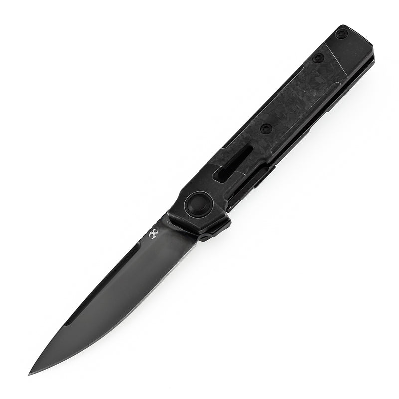 Kansept Kitpu K2123A4 CPM-20CV Blade Titanium with Carbon Fiber Handle Frame Lock Knife
