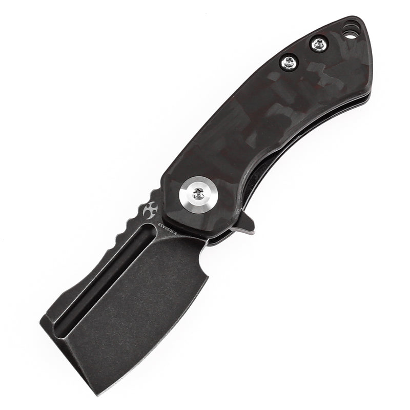 Kansept Mini Korvid K3030A13 Flipper Knife CPM S35VN Blade Carbon Fiber Handle Liner Lock
